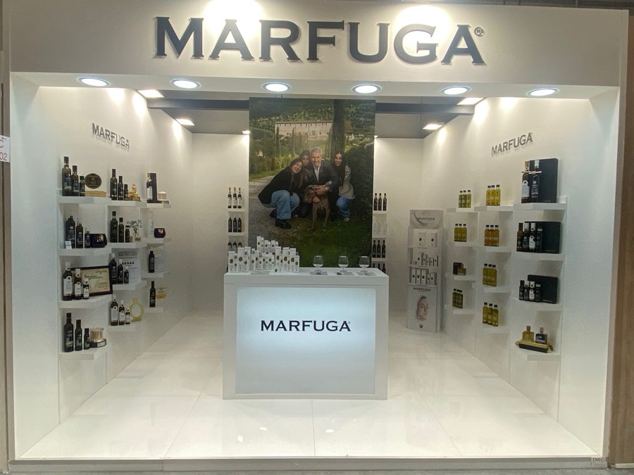 Stand fieristico settore olio alimentare costruito da JMC